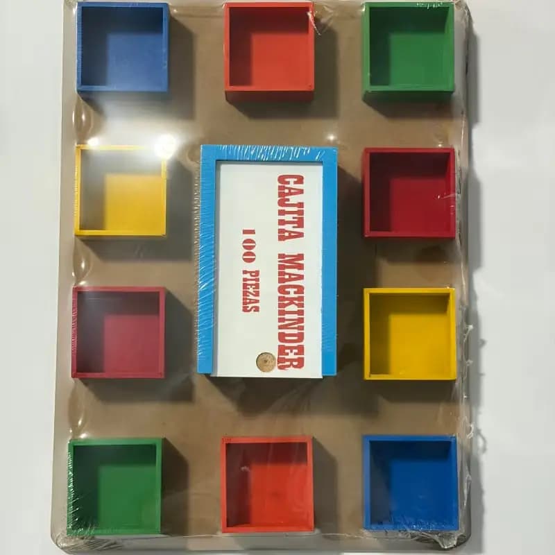 Caja Mackinder de Madera - 100 Piezas para Aprender Jugando - Imagen 1