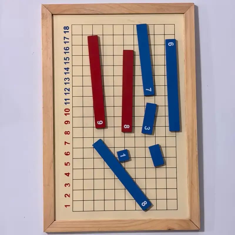Tablero de la Suma Montessori de Madera para Niños - Imagen 1