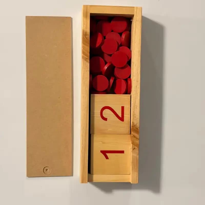 Números y Contadores Montessori de Madera - Imagen 2
