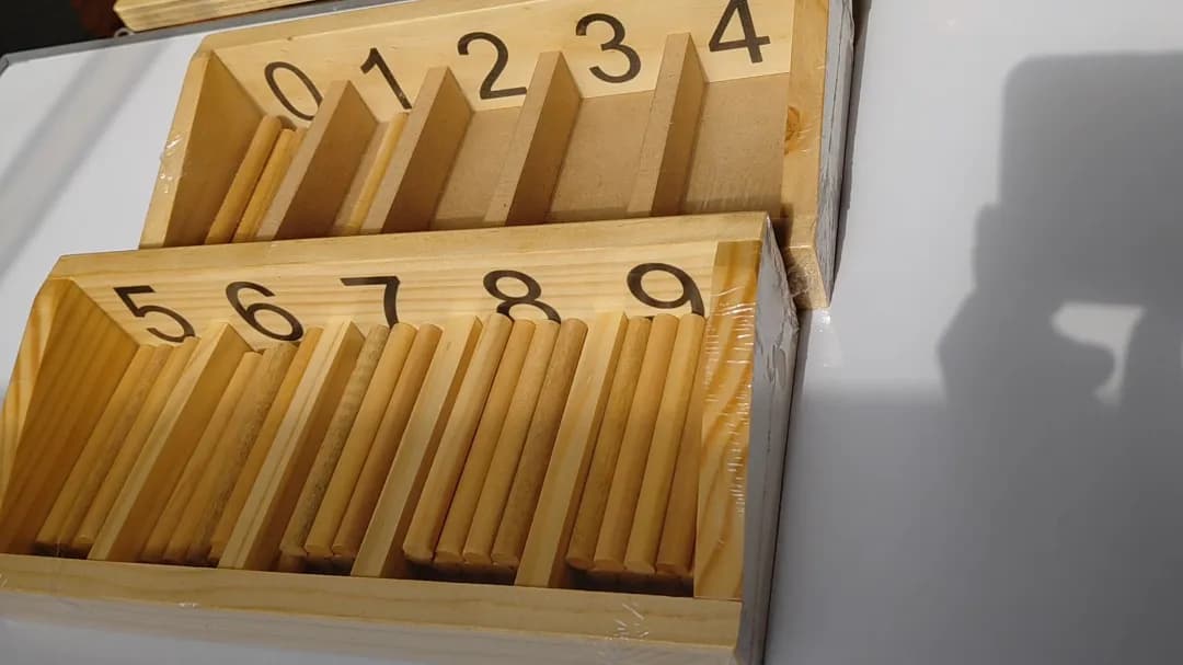 Juego Didáctico de Conteo Montessori de Madera para Niños - Imagen 1