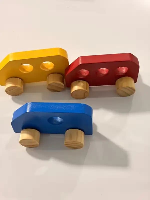 Set de 3 Carritos de Madera Montessori para Bebés y Niños - Imagen 1