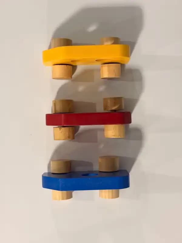 Set de 3 Carritos de Madera Montessori para Bebés y Niños - Imagen 2