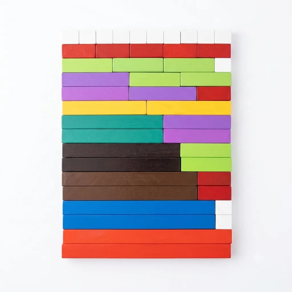Regletas de Cuisenaire Grandes - 42 Piezas para Aprender Jugando - Imagen 3