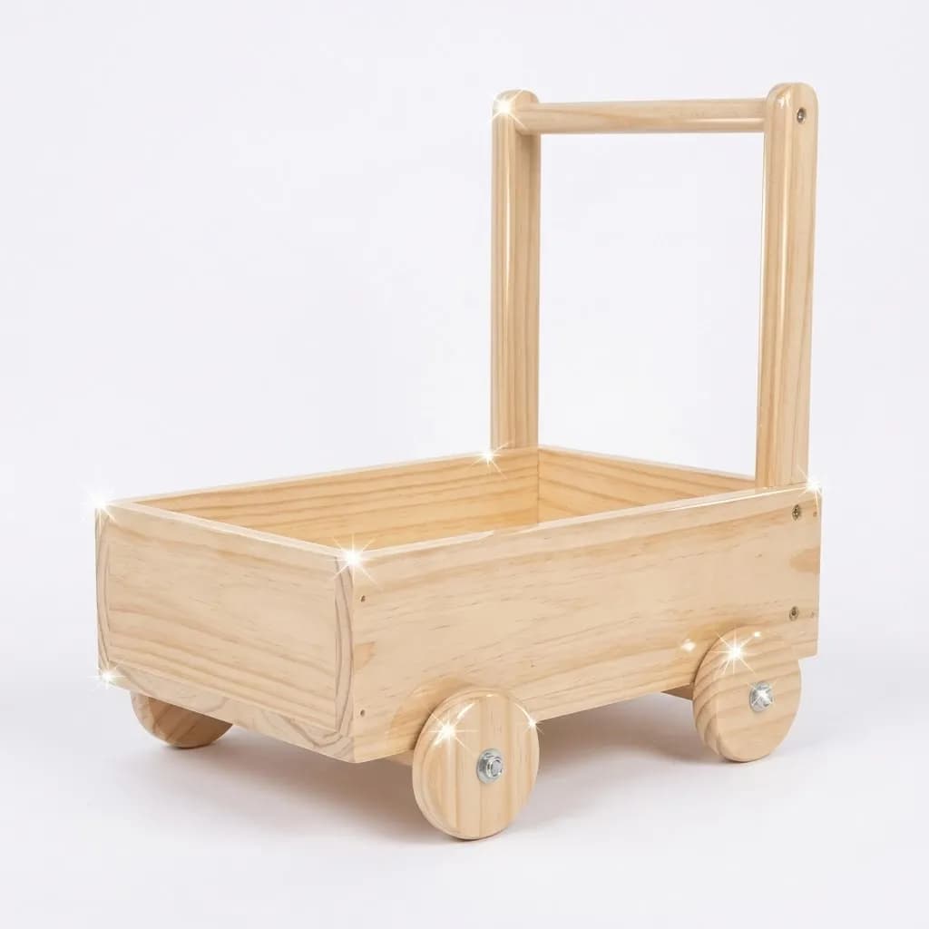 Carro para empujar de Madera - Imagen 1