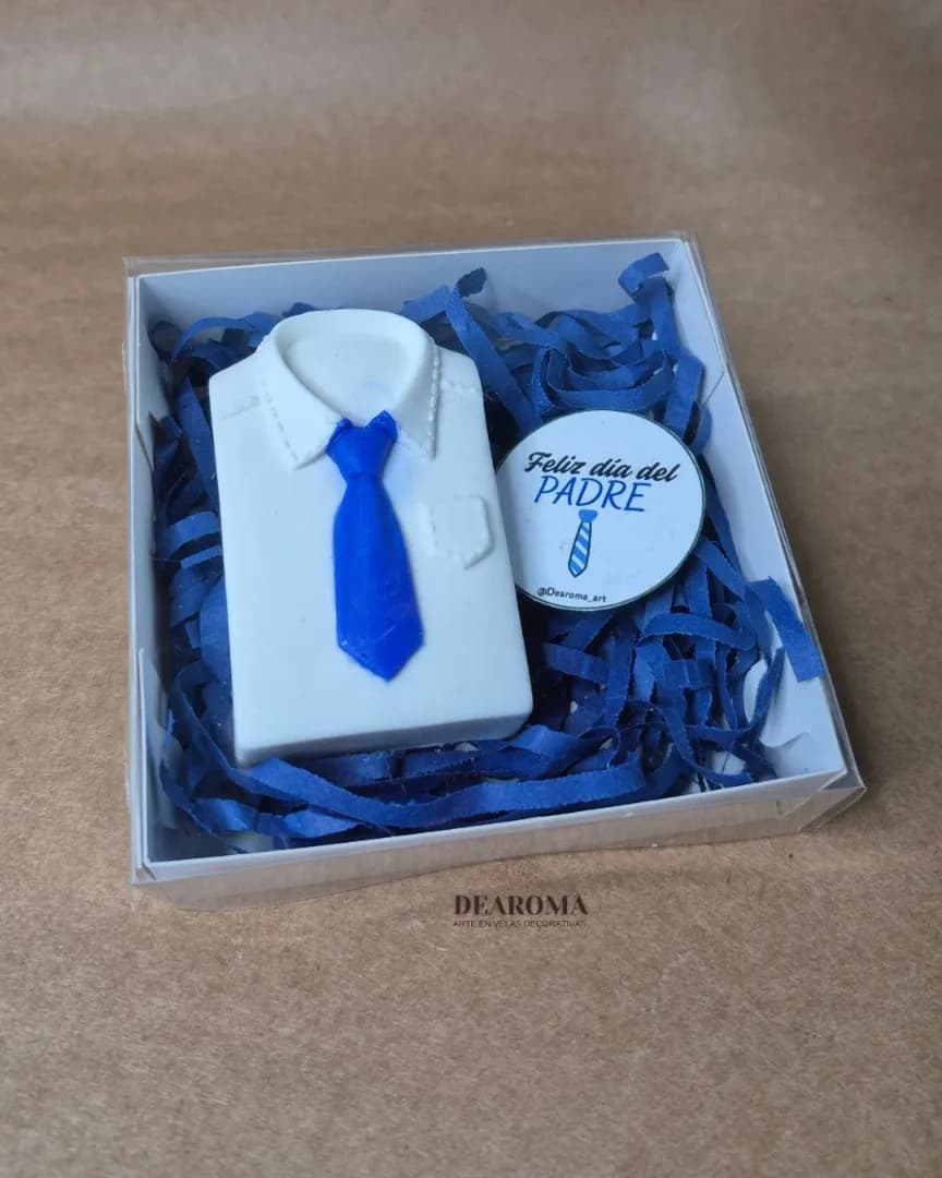 Jabón Artesanal Camisa y Corbata - Regalo Día del Padre - Imagen 1