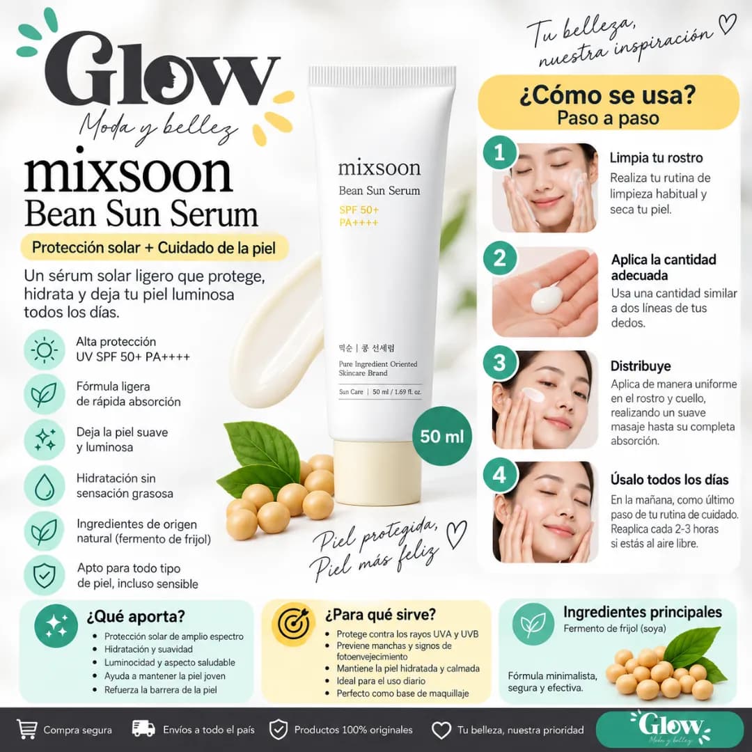 Mixsoon - Bean Sun Serum - Imagen 2