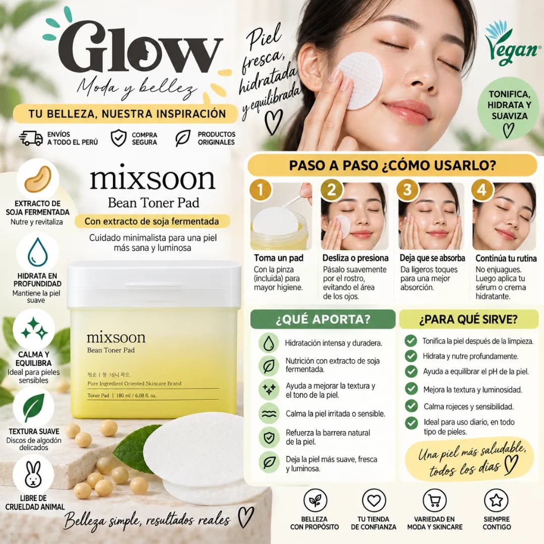 Mixsoon - Bean Toner Pad - Imagen 2