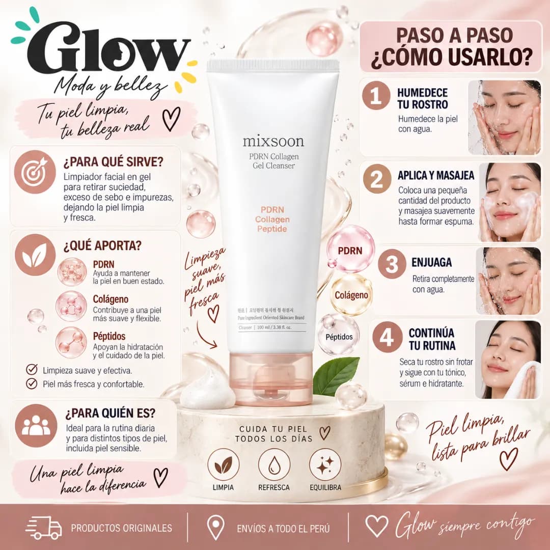Mixsoon - PDRN Collagen Gel Cleanser - Imagen 2