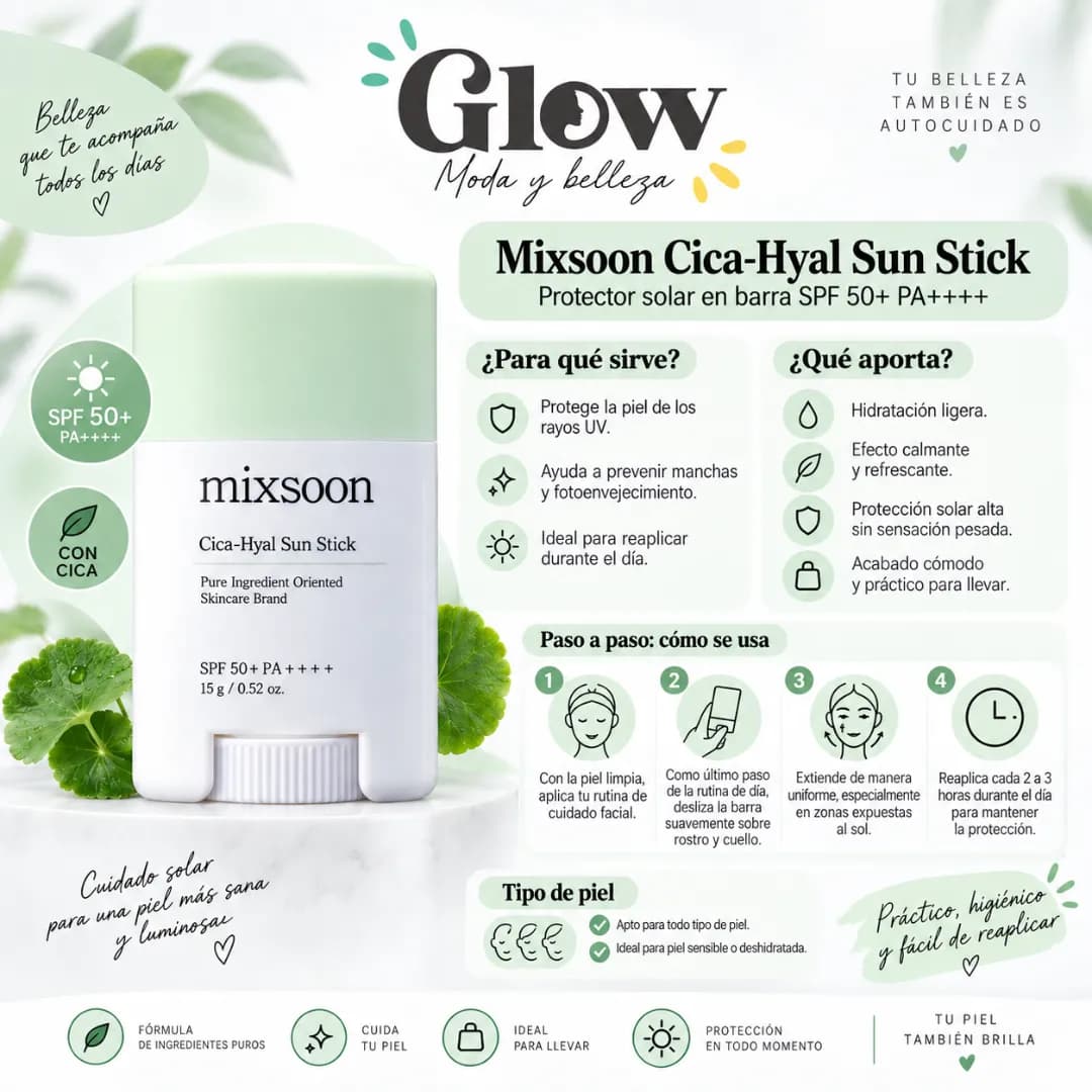 Mixsoon - Cica-Hyal Sun Stick - Imagen 2