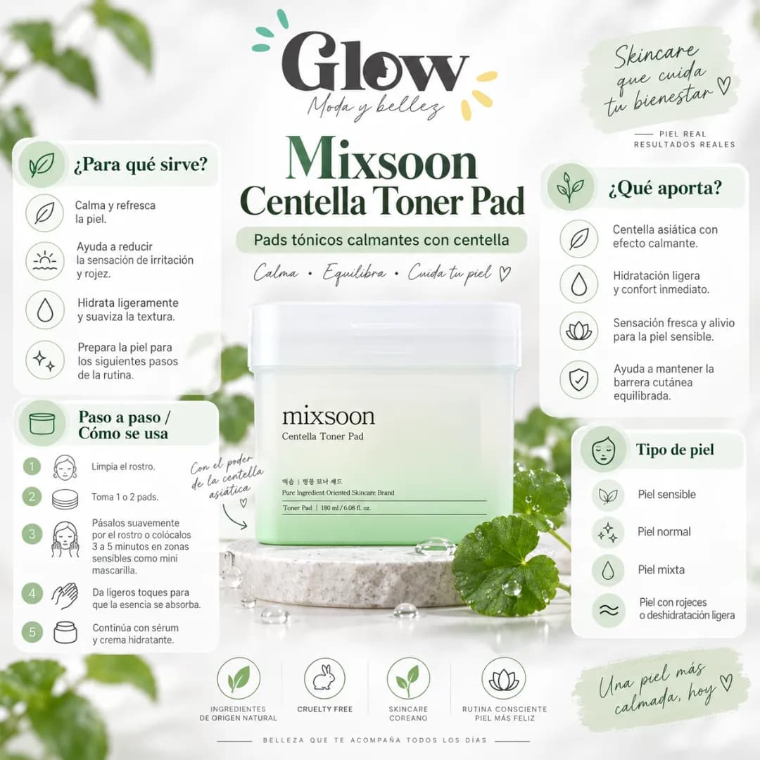Mixsoon - Centella Toner Pad - Imagen 2