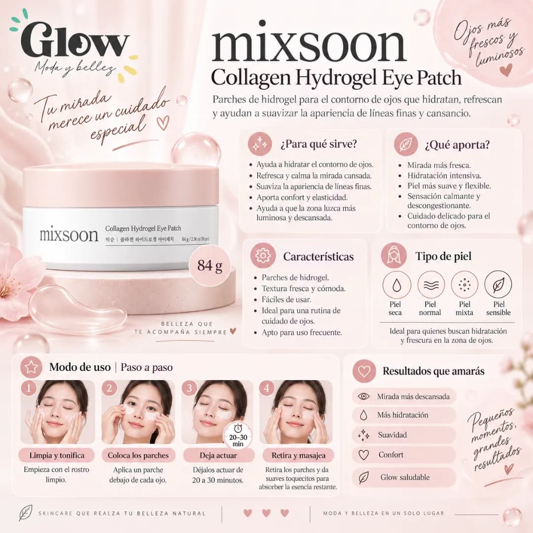 Mixsoon - Collagen Hydrogel Eye Patch - Imagen 2