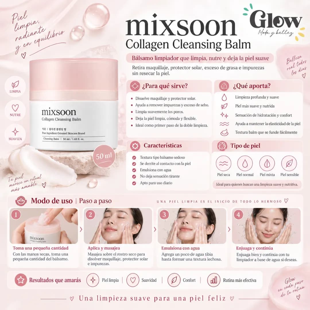 Mixsoon - Collagen Cleansing Balm - Imagen 2