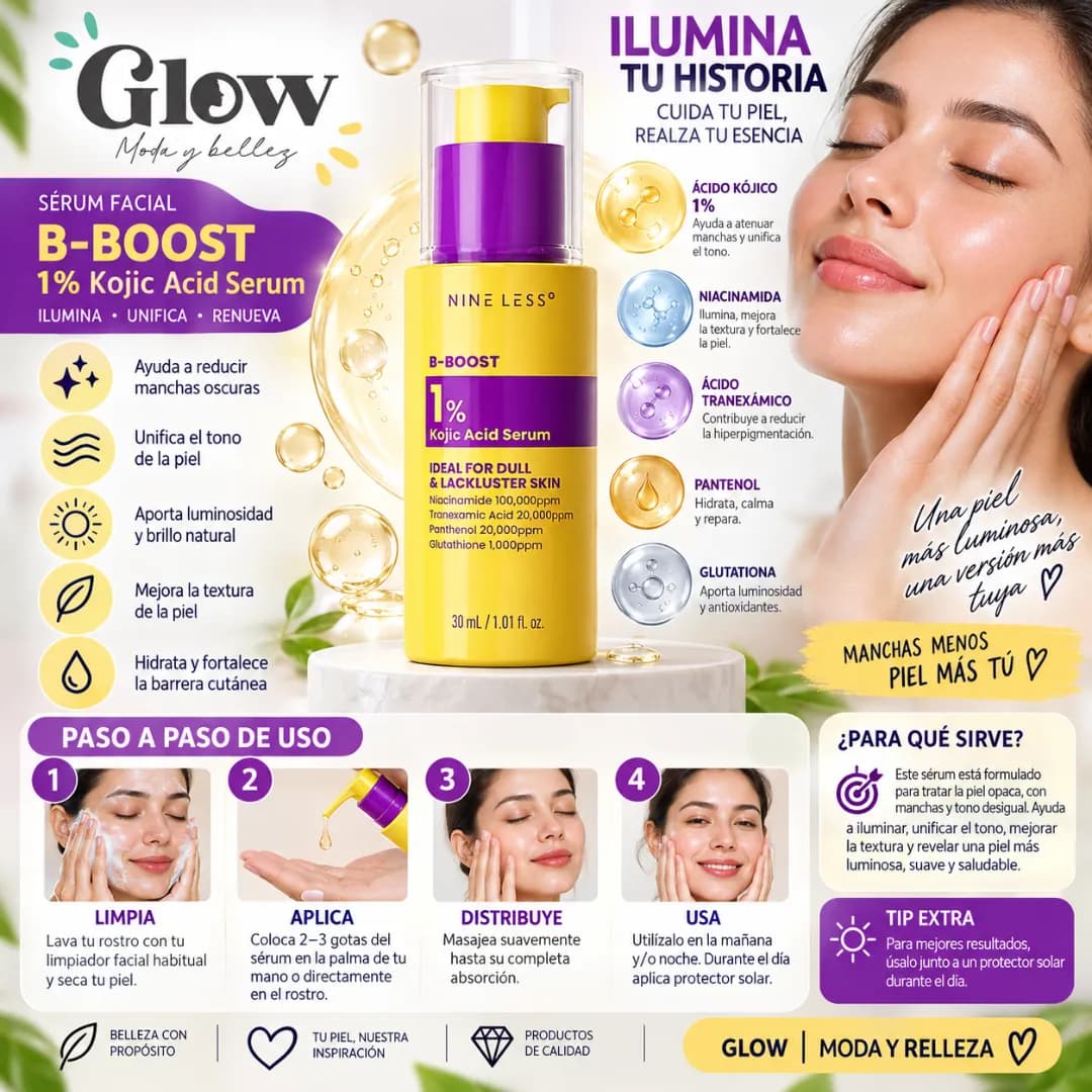 Nineless - B-Boost 1% Kojic Acid Serum - Imagen 2