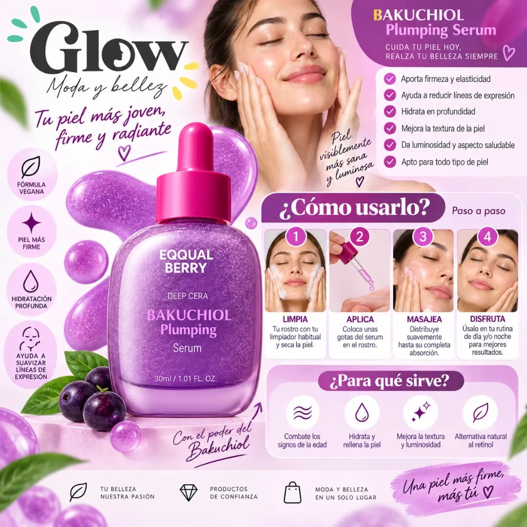 Eqqualberry - Bakuchiol Plumping Serum - Imagen 2