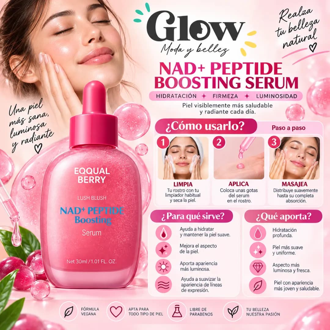 Eqqualberry - NAD+ Peptide Boosting Serum - Imagen 2