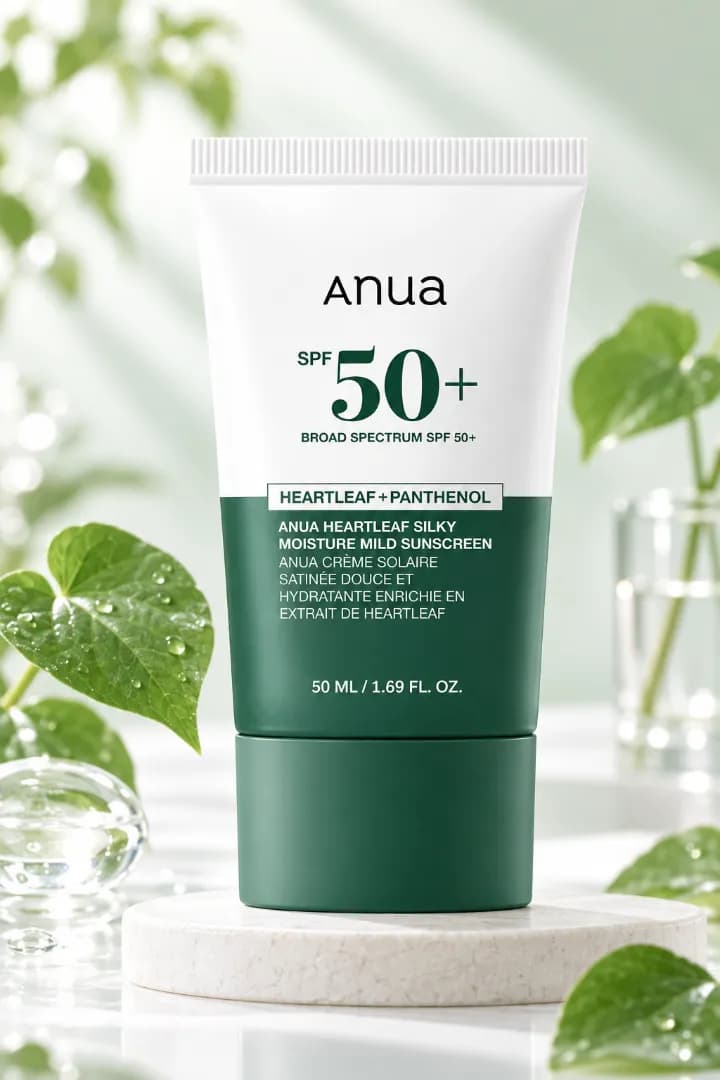 Heartleaf Silky Moisture Mild Sunscreen - Imagen 1