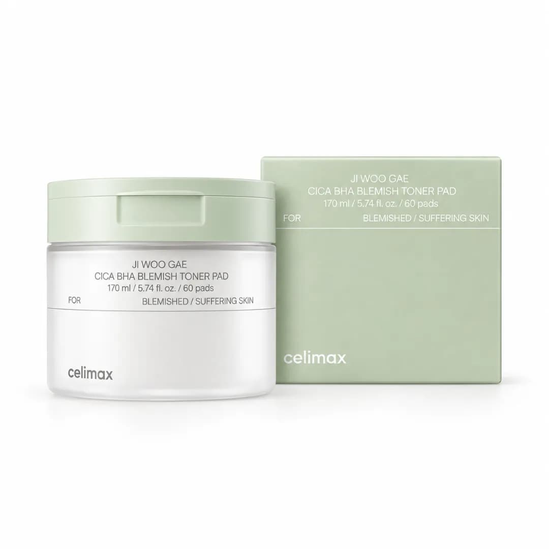 JIWOOGAE Cica BHA Blemish Toner Pad - Imagen 1
