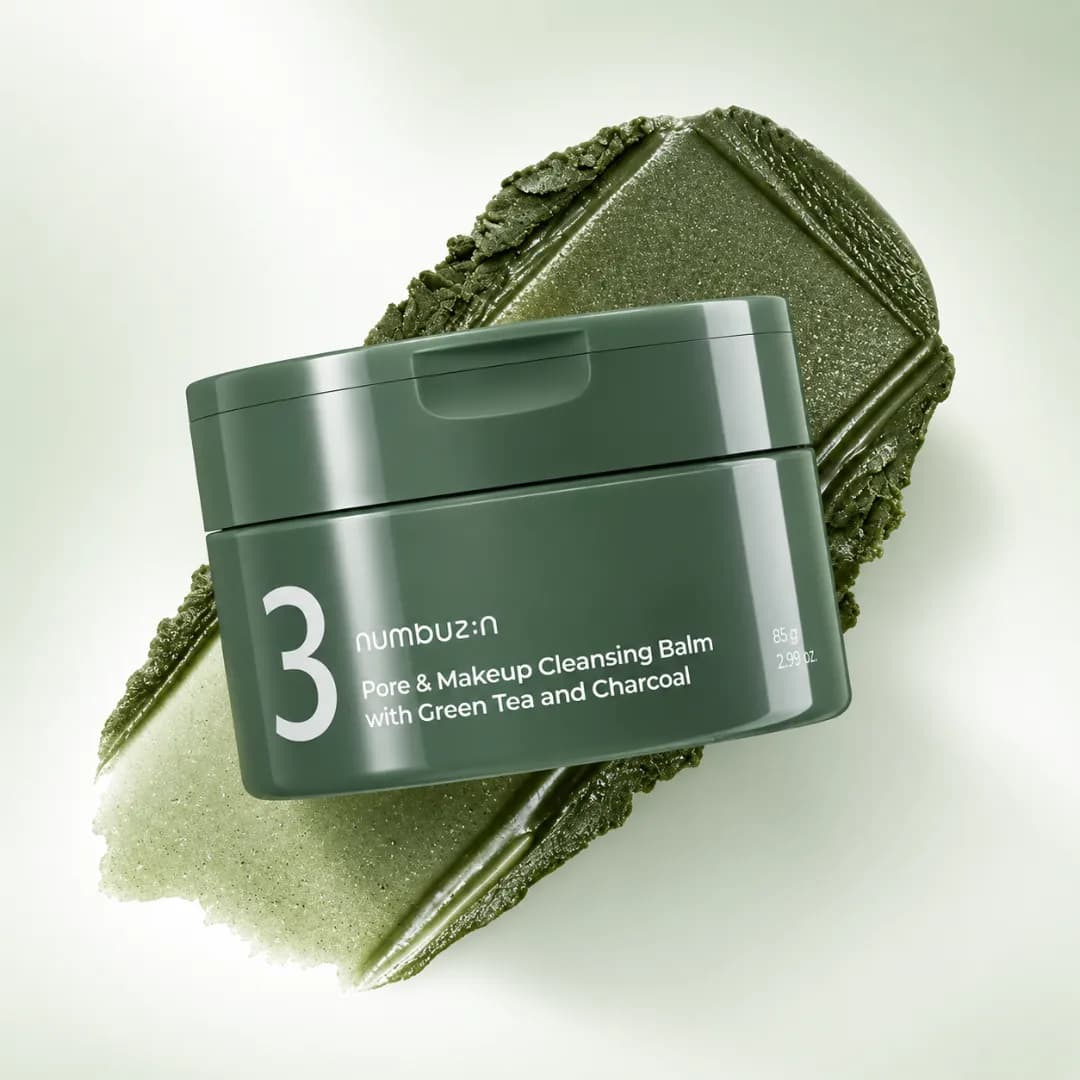 numbuzin - No.3 Pore & Makeup Cleansing Balm With Green Tea And Charcoal - Imagen 1