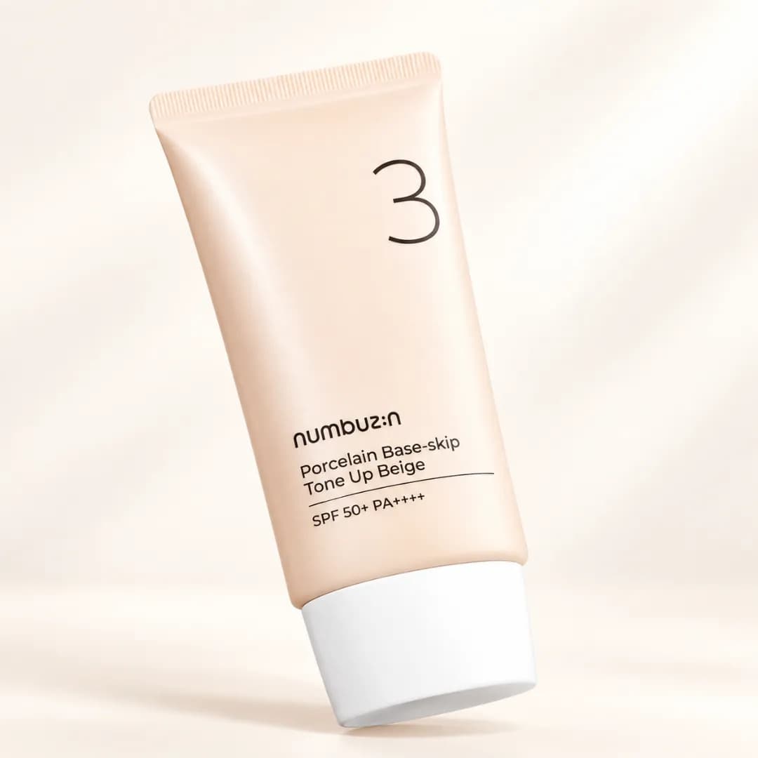 numbuzin - No. 3 Porcelain Base-Skip Tone Up Beige - Imagen 1