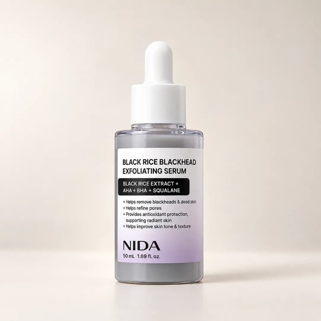 NIDA - Black Rice Blackhead Exfoliating Serum - Imagen 1