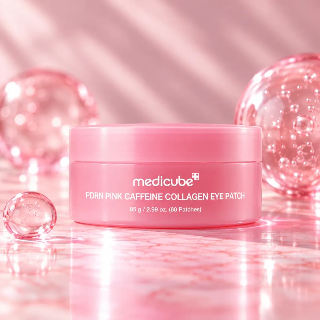 PDRN Pink Caffeine Collagen Eye Patch - Imagen 1