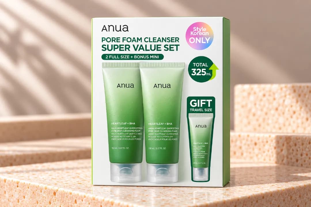 Anua - Pore Cleansing Foam Double Set - Imagen 1