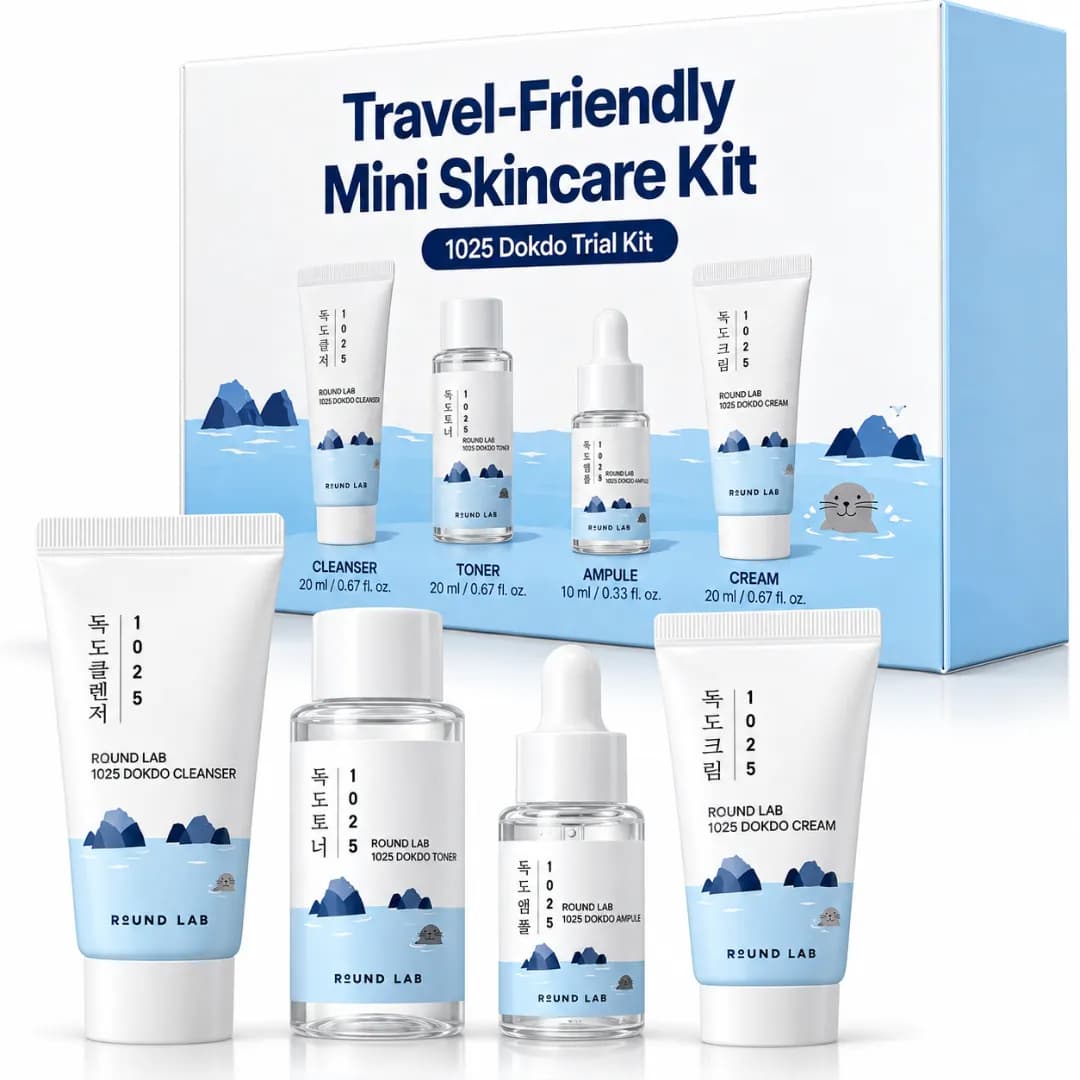 Round Lab - Travel Friendly Mini Skincare Kit - Imagen 1