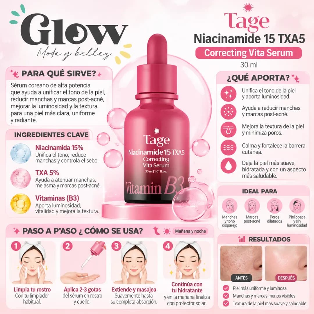 Tage - Niacinamide 15 TXA 5 Correcting Vita Serum - Imagen 2