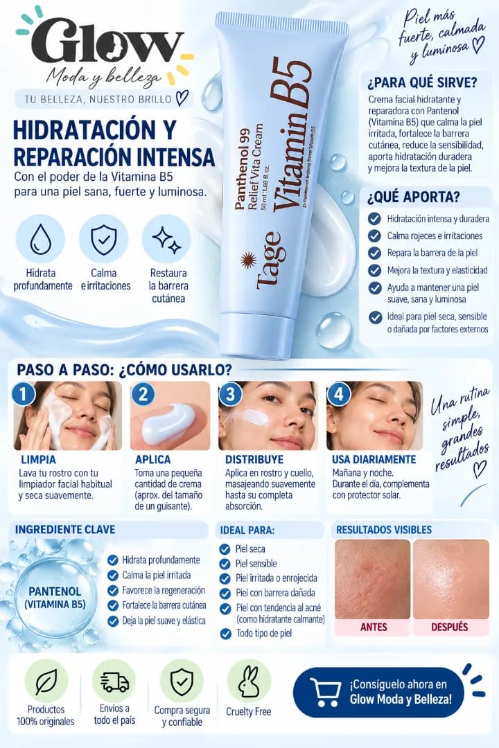 Tage - Crema Panthenol 99 Relief Vita - Imagen 2