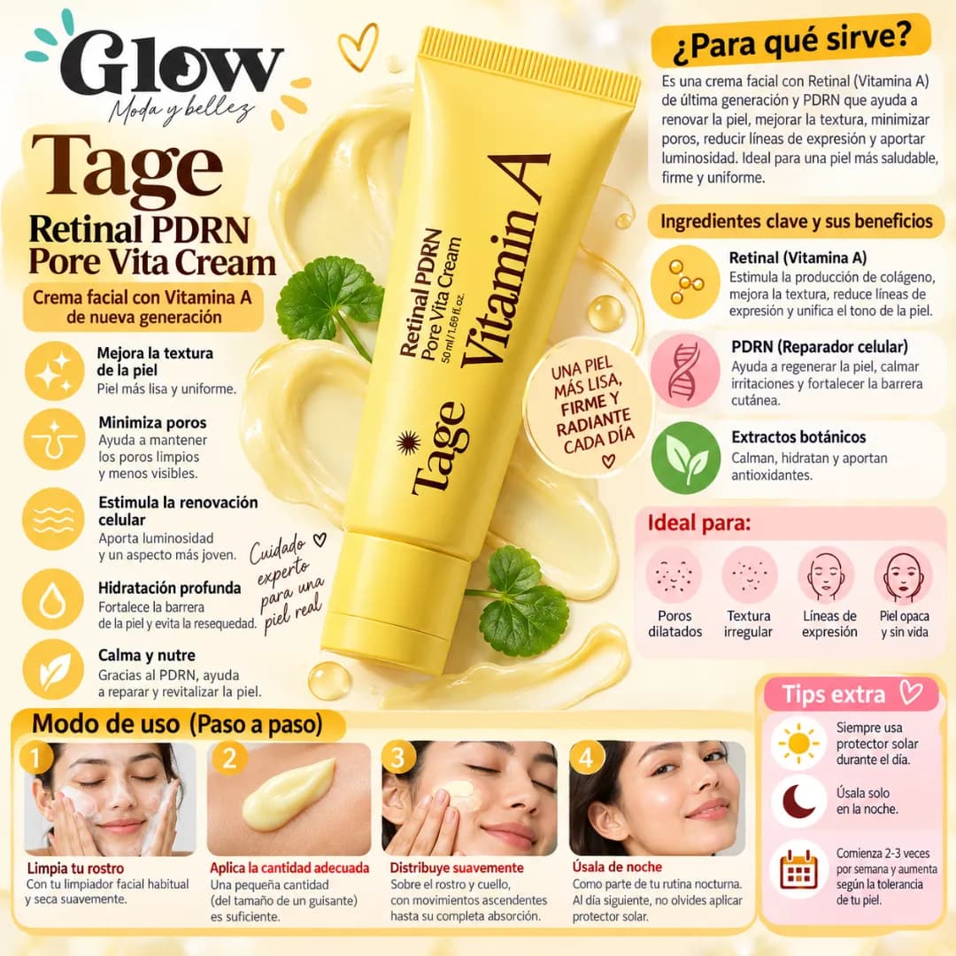 Tage - Retinal PDRN Pore Vita Cream - Imagen 2