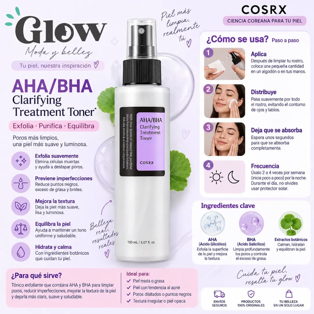 Cosrx - AHA/BHA Clarifying Treatment Toner - Imagen 2