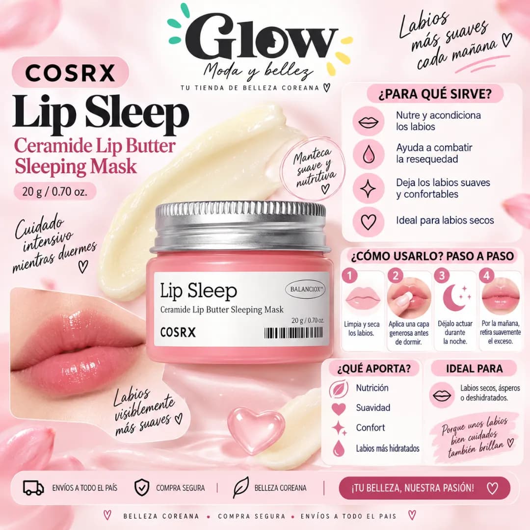 Cosrx - Balancium Ceramide Lip Butter Sleeping Mask - Imagen 2