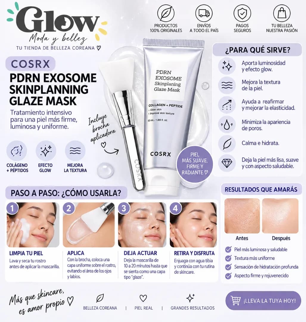 Cosrx - PDRN Exosome Skinplaning Glaze Mask - Imagen 2