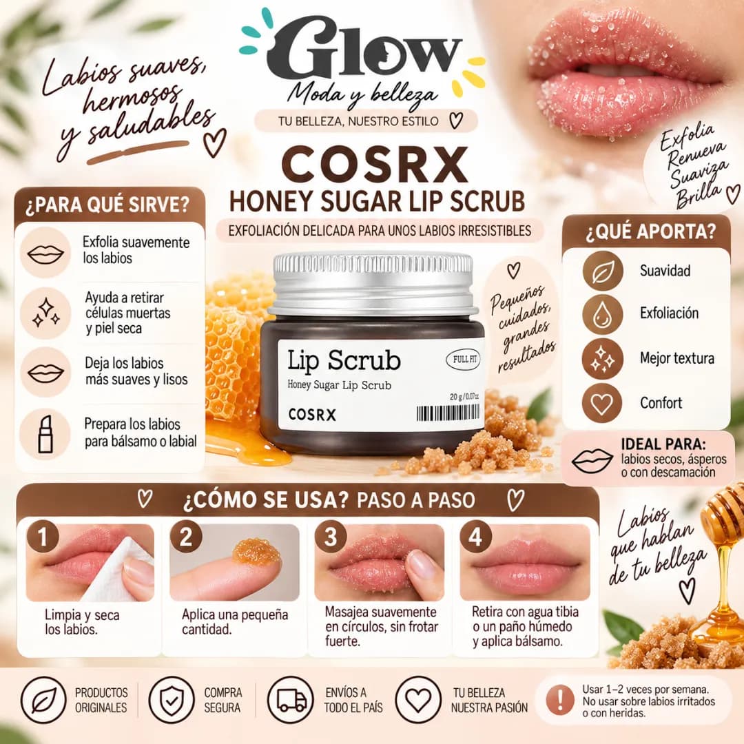 Cosrx - Full Fit Honey Sugar Lip Scrub - Imagen 2