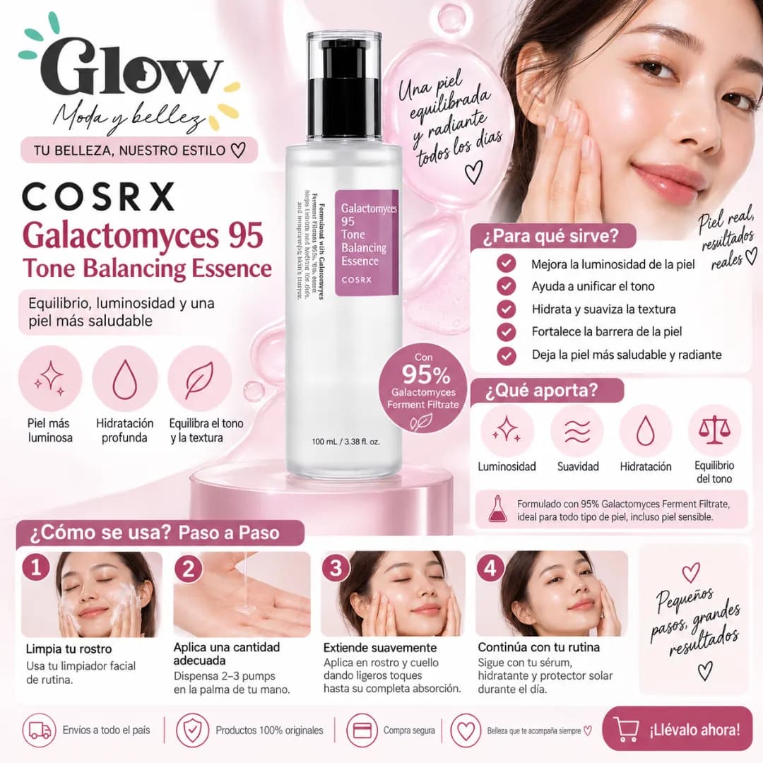 Cosrx - Galactomyces 95 Tone Balancing Essence - Imagen 2