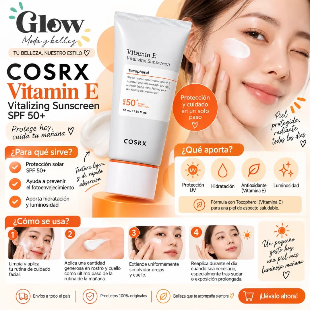 Cosrx - Vitamin E Vitalizing Sunscreen - Imagen 2