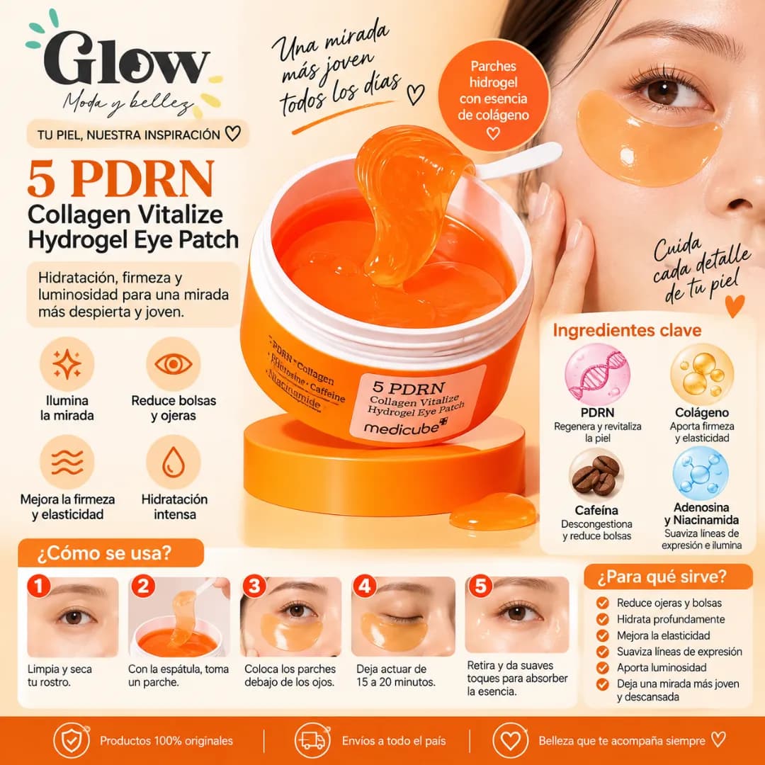 Cosrx - 5 PDRN Collagen Vitalizing Hydrogel Eye Patch - Imagen 2