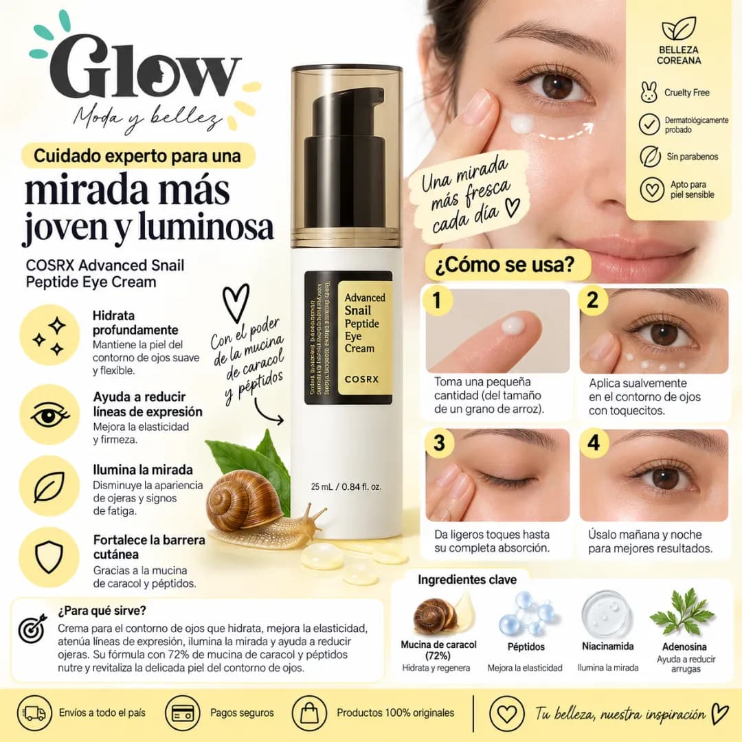 Cosrx - Advanced Snail Peptide Eye Cream - Imagen 2