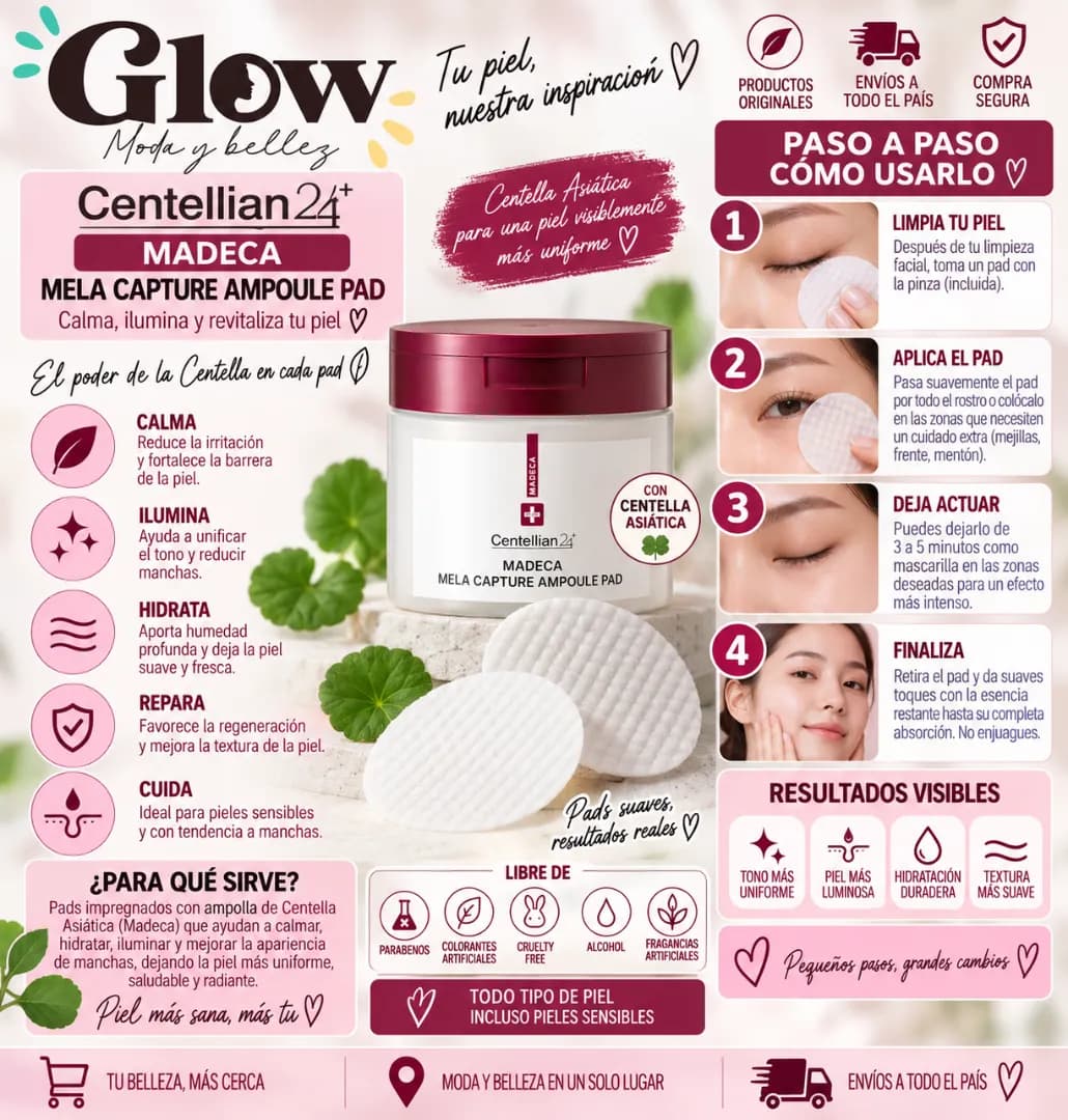 Centellian24 - Madeca Mela Capture Ampoule Pad - Imagen 2