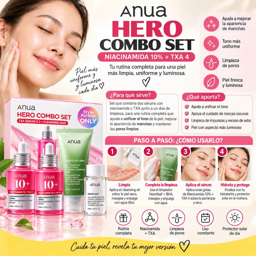 Anua - Txa Serum Hero Combo Set - Imagen 2