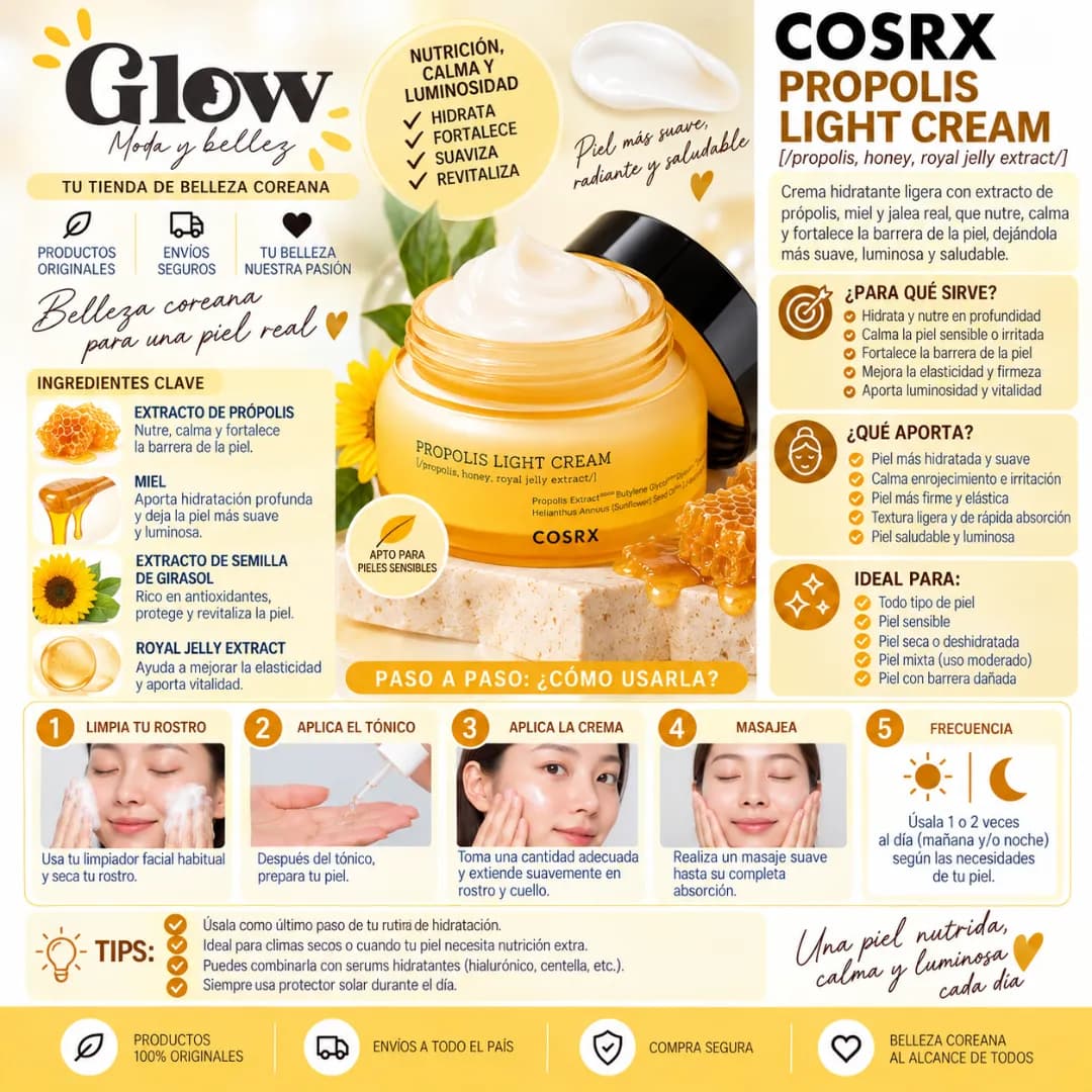 Cosrx - Full Fit Propolis Light Cream - Imagen 2