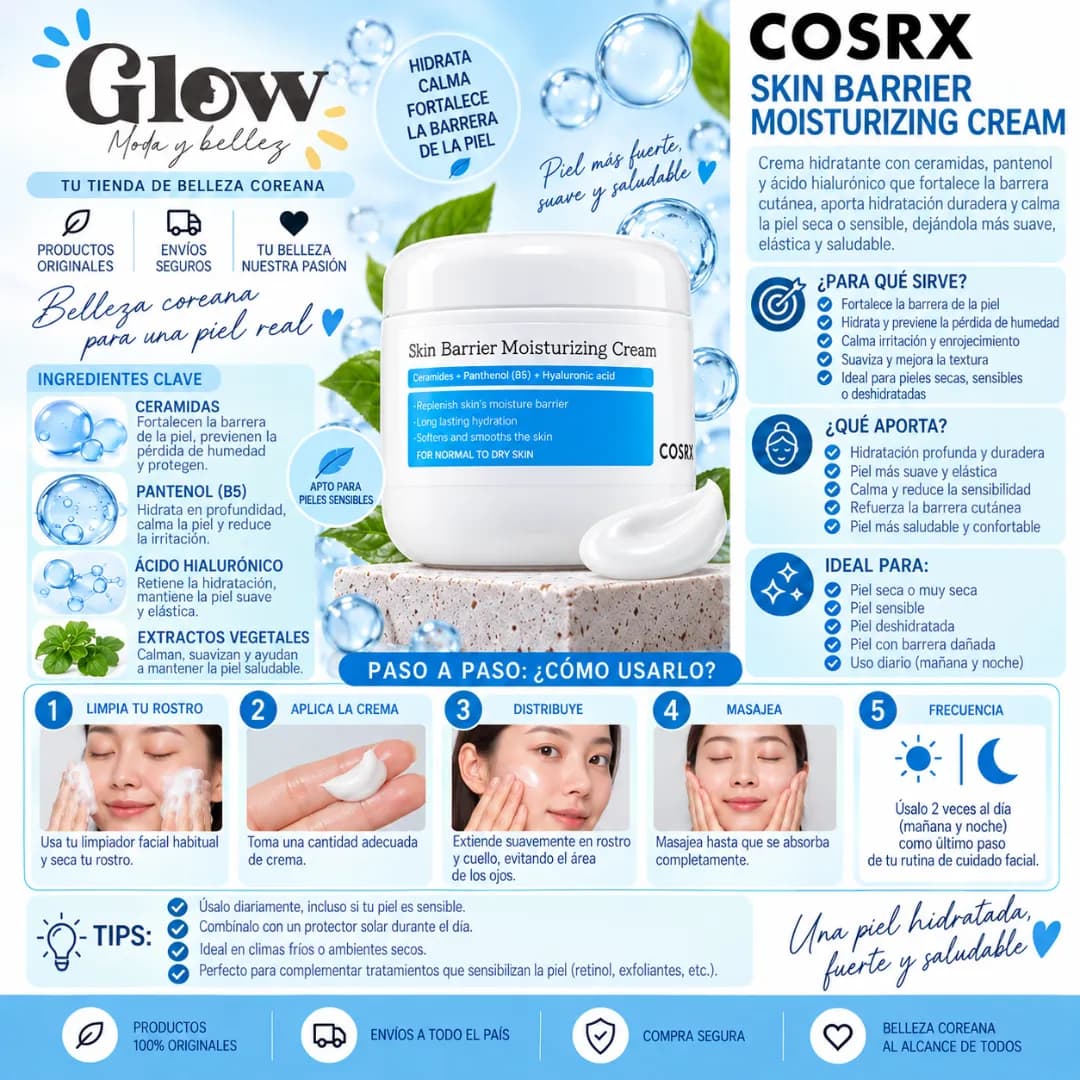 Cosrx - Skin Barrier Moisturizing Cream - Imagen 2