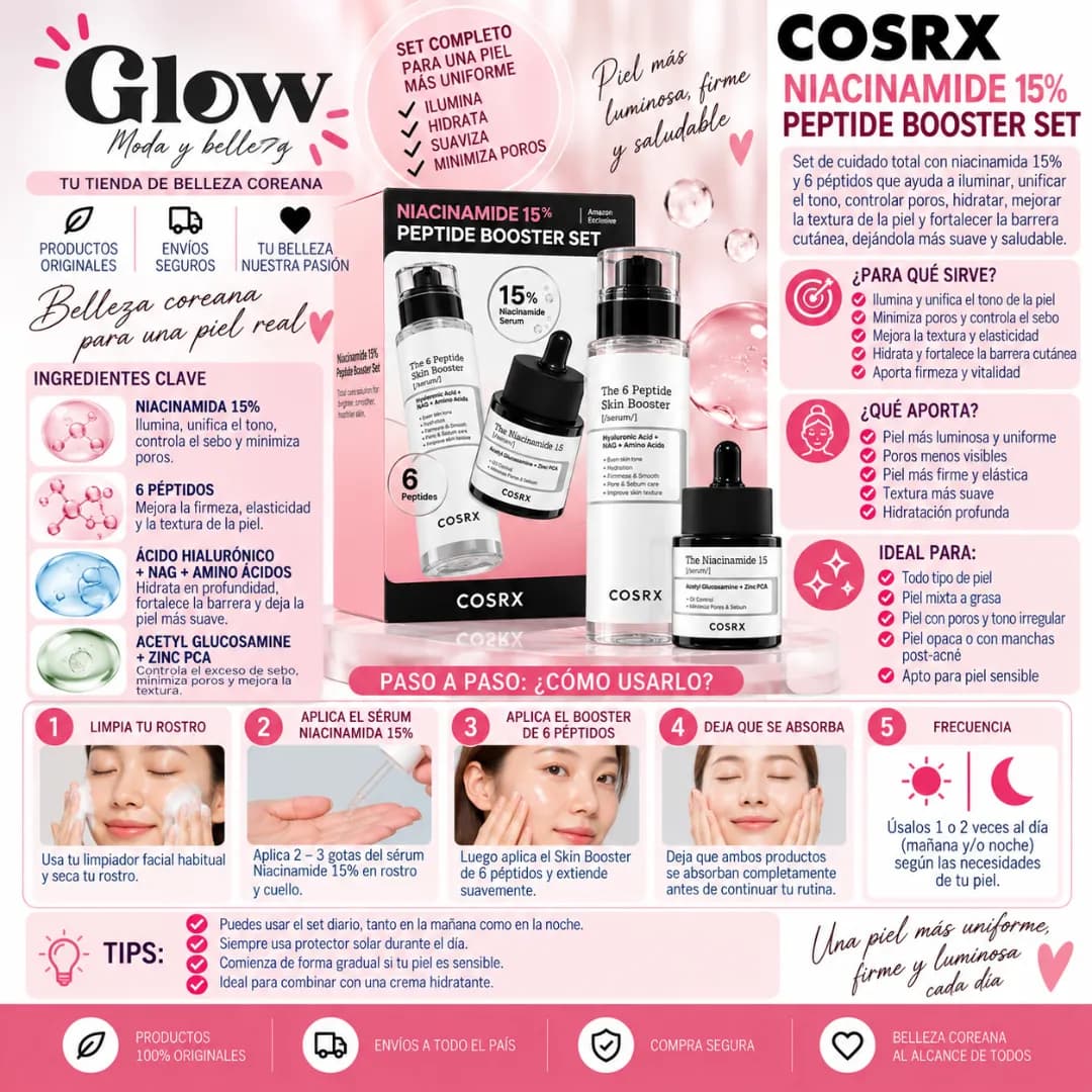 Cosrx - Niacinamide 15 Peptide Booster Set - Imagen 2