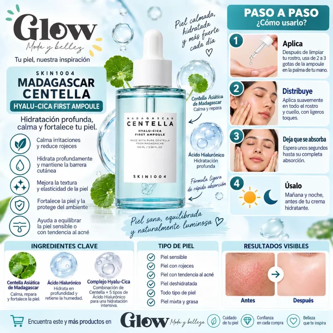 Skin1004 - Madagascar Centella Hyalu-Cica First Ampoule -50ml - Imagen 2