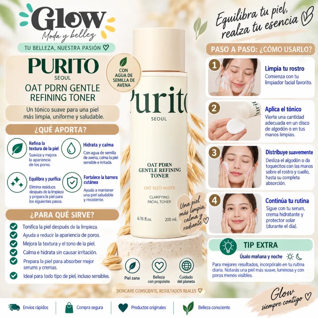 Purito SEOUL - Oat PDRN Gentle Refining Toner - Imagen 2