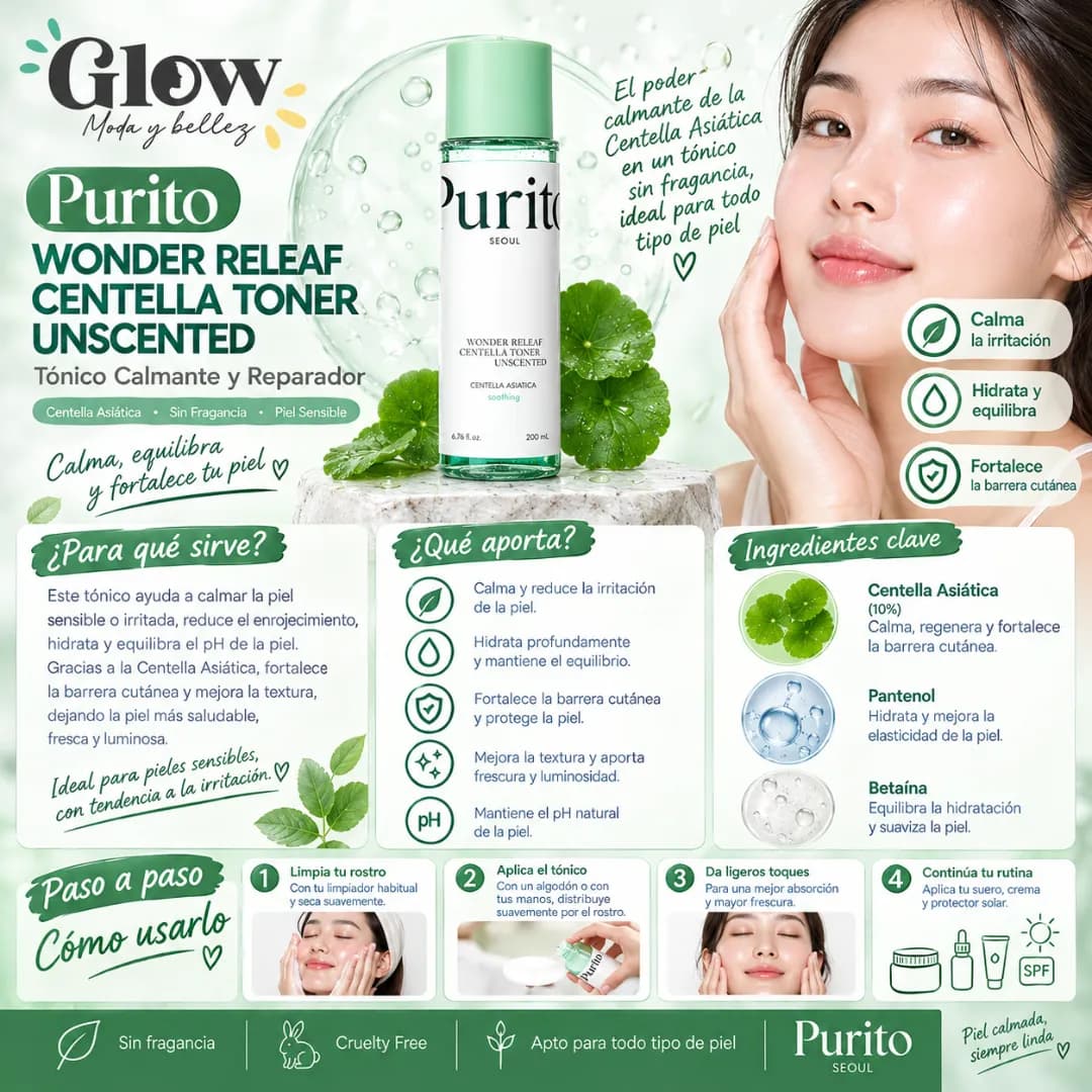 Purito SEOUL - Wonder Releaf Centella Toner Unscented - Imagen 2