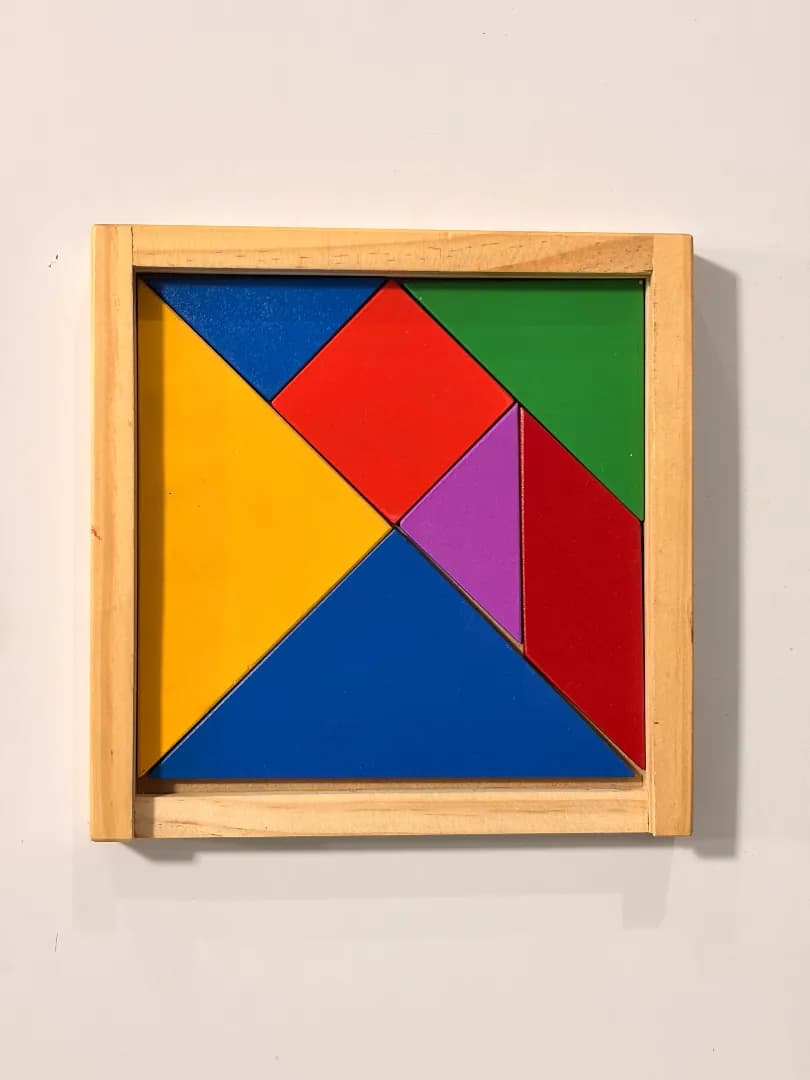 Tangram Clásico de Madera - Juego Educativo para Niños - Imagen 1